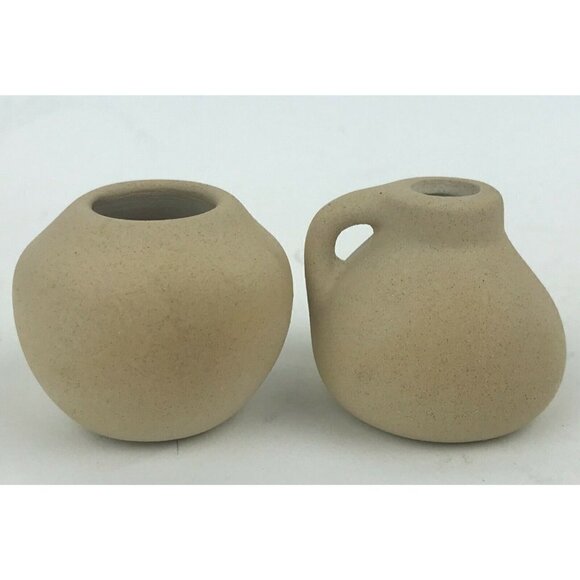 Mini 1.5" Clay Pottery Vases Jugs Lot 4 Native American Southwestern Doll House - Picture 8 of 11